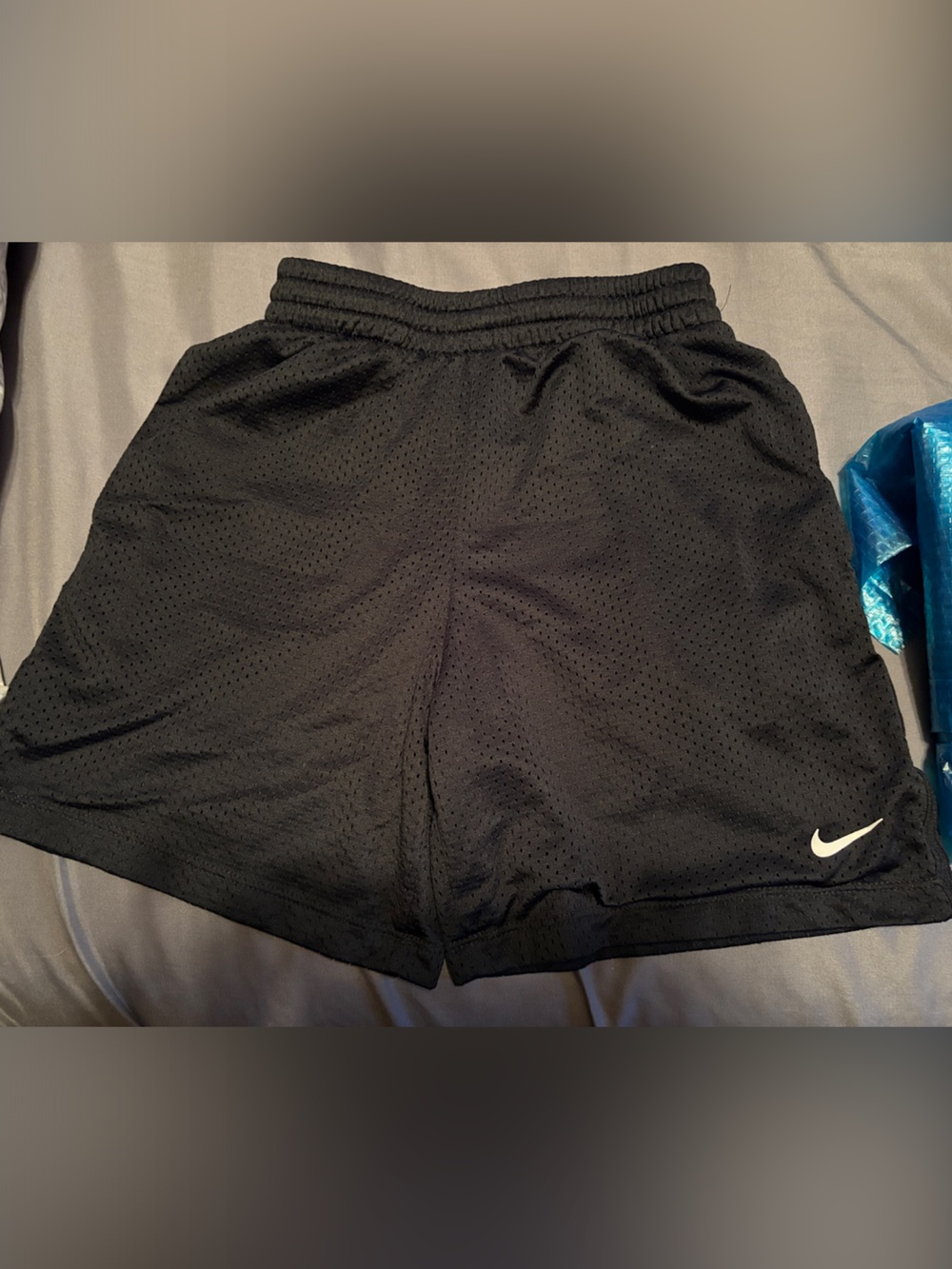 Nike Black and White Dri‑Fit Athletic Shorts